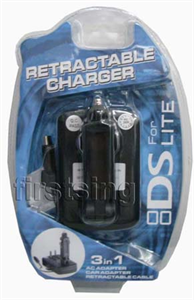 Picture of FirstSing  NL001  3in1 Retractable Charger  for  NDS Lite