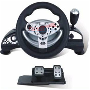 FirstSing FS10025 for PS3 PS2 Xbox360 PC 4in1 Wired Steering Wheel with Vibration の画像