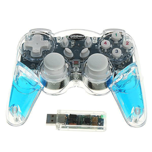 Picture of FirstSing FS10036 2.4GHz Wireless Shock Joypad Game Controller with USB Receiver for PC (2*AA)