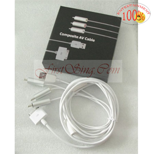 Image de FirstSing FS27016 composite AV/USB cable for iPad/iPhone 4G/3GS/3G/iPod