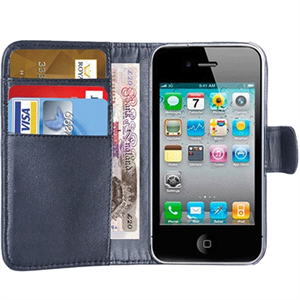 FS09242 for iPhone 4G 4S Faux Leather Wallet Case の画像