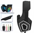 Stereo Bass Gaming Headset for PS4 Slim Pro PC with Mic RGB Colorful Wired Headset