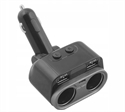 Dual Car Sockets Cigarette Lighter with 2 Port USB 2.4A PD Car Charger の画像
