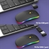 Image de LED Wireless Mouse, Rechargeable Slim Silent Mouse 2.4G Portable Mobile Optical Office Mouse