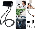 Hanging on Neck Universal Mobile Phone Stand Flexible Long Arms Stand Clip Holder