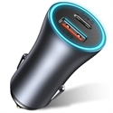 Image de BlueNEXT 40W PD QC 3.0 Dual Port Fast Charging Car Charger with LED Display Cigarette Lighter