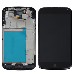 Screen Assembly for Nexus 4 E960 LCD Touch Digitizer Replacement Frame LG Google の画像