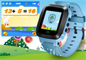MTK6261 Children GPS smart watch phone 1.44 inch screen call SOS real time position electric fence kids watch の画像