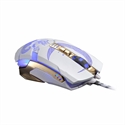 Firstsing Mute Gaming Mouse 3200DPI with 4 Level Adjustment 4 Color Breathing Backlight 7 Key Smart Macro Definition Gamer Mause For pc Laptop