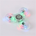 Picture of Firstsing  Transparent crystal Plastic LED Light finger gyro  Hand spinner Toy Finger Spinner EDC Focus Toy
