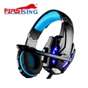Firstsing Stereo Gaming Headset for PS4 PC Xbox One Controller Noise Cancelling Over Ear Headphones with Mic LED Light