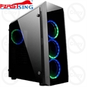 Image de Firstsing PC Gaming Computer Case Tempered Glass Side Panel ATX Mid Tower USB 3.0