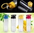 Picture of 800 Ml Portable Fruit Infusing Infuser Water Bottle Sports Lemon Juice Bottle Flip Lid for Kitchen Table Camping Travel Outdoor