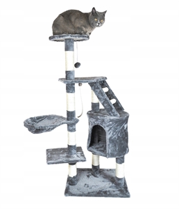 Cat Tree Stand House Furniture Kittens Activity Tower with Scratching Posts Kitty Pet Play House
