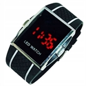 Изображение Мужские наручные часы Sport со светодиодной подсветкой, черные