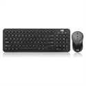 BlueNEXT Wireless Keyboard and Mouse Combo,with Waterproof Dot Keyboard and Mute Mouse,2.4 GHz Wireless Transmission for Windows Desktop Computer Laptop PC(A-black)