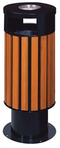 BX-B219 Wooden rubbish barrel