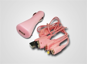 Изображение NDSi/USB 5in1 car charger(round headflat head)