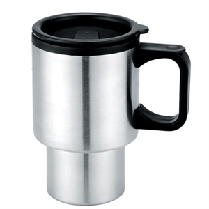 PLASTIC INNER AND STAINLESS STEEL OUTER MUG