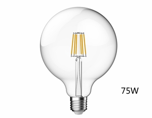 LED Globe Light Bulb Clear Glass Lamp