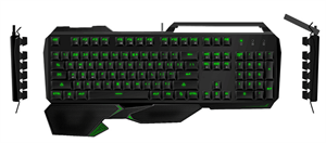Picture of USB Wired Illuminated Multimedia Mechanical Gaming keyboard