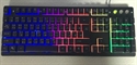 Waterproof Gaming Keyboard Rainbow Backlight 104 Keys Metal Panel