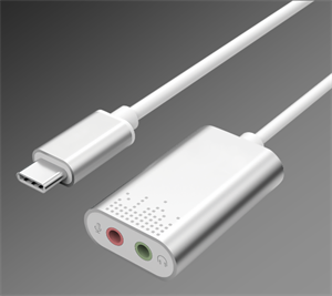 Type-C USB-C to External Stereo Sound Aluminum Converter の画像