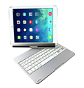 Mute Aluminium 360 Degrees Rotating Bluetooth Wireless Keyboard for iPad Air 2