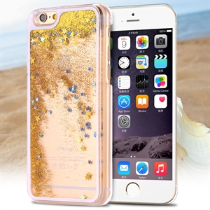 Luxury Transparent Liquid Quicksand Bling Glitter Star Case for iphone 6 の画像