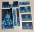 Изображение Blue Skull Oil Painted Designer Skin Vinyl sticker for  PS4 console and  controller 