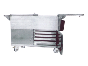 Food Warm 304 Stainless Steel Medical Trolley Cart For Hospital Use の画像