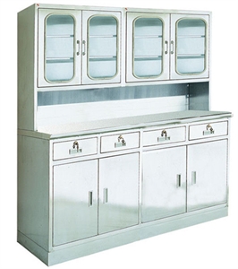 Изображение Smooth Steel Storage Cabinets   Medical Cupboard Trolleys 304 Stainless Steel
