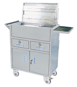1m Height Stainless Steel Hospital Medical Trolleys Anti-Rust の画像