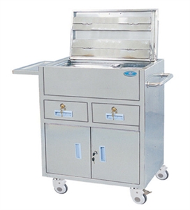 Hospital 304 Stainless Steel Medical Trolley / Cart For Emergency Treatment の画像