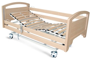 Image de 3-Function Electric Homecare Hospital Bed With Side Rails For Home / Hospital