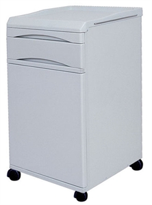 Quiet ABS Medical Hospital Furniture Bed Side Cabinet For Patient Ward Use
