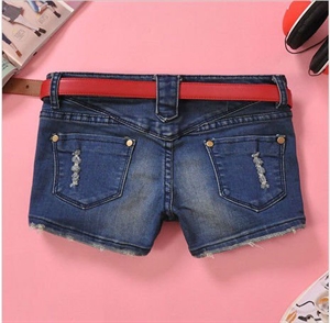 simple design classice style women jeans shorts trousers JS003