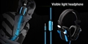 Type 2 Visible Light Headphone With The Music Rhythm