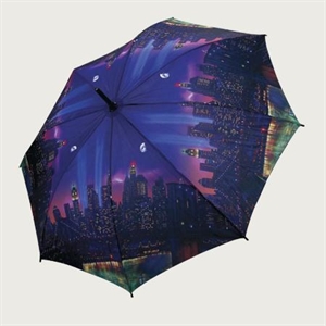 Picture of beautiful night scene golf umbrella
