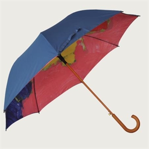 Picture of high quality double canopy art golf umbrella