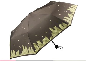Picture of 21 Inches 8 Panel 3 Folding Umbrella