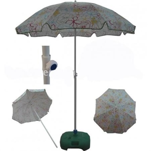 Picture of 36inch outdoor sun umbrella with flower pattern