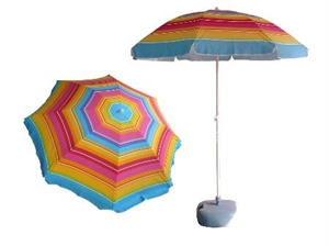 Picture of high quality stripe beach parasol with tilt
