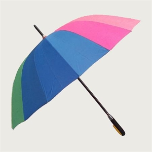 Picture of 27inch*16K colorful rainbow straight umbrella-