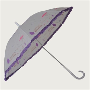 Picture of 23inch flower edge straight umbrella/Lady straight umbrella