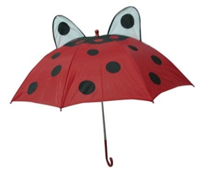 Picture of Ladybug shape straight umbrella for kids