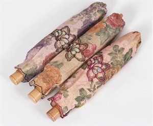 Picture of 2 folding embroidered umbrella