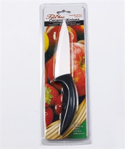 6CERAMIC KNIFE WITH PLASTIC HANDLE