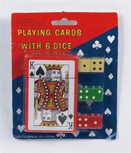 Picture of PLAYING CARDS WITH 6 DICE