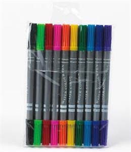 10PC COLOR PEN W DOUBLE ENDED